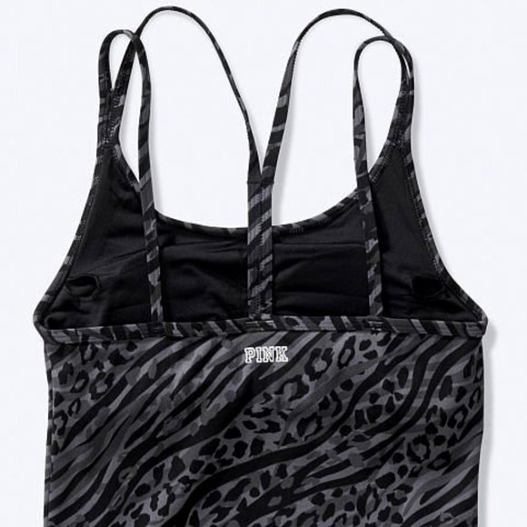 PINK VICTORIA'S SECRET Printed Workout Tank Brami Top Sz XS**NEW! - Picture 5 of 6